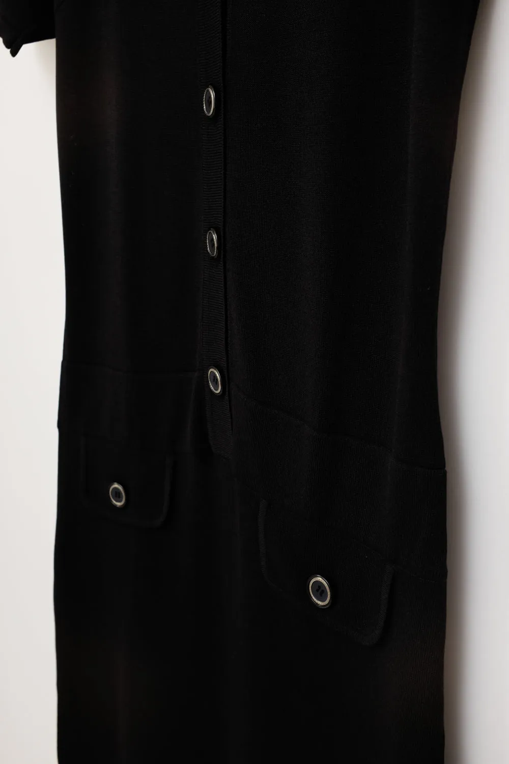 0054_BLACK POLO SILK BLEND KNIT DRESS