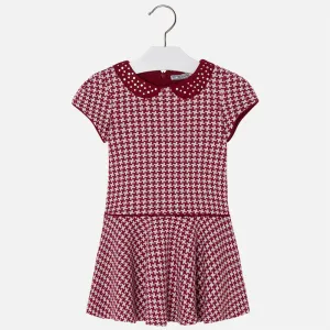 4935M Girl short sleeve dress with shirt collar