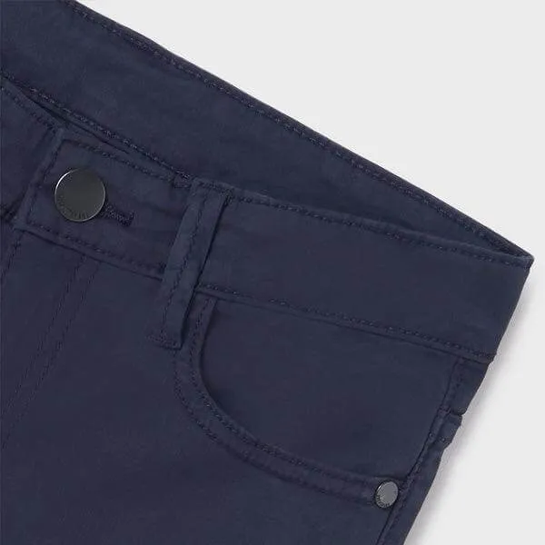 5 POCKETS NAVY BLUE TWILL TROUSER FOR BOYS