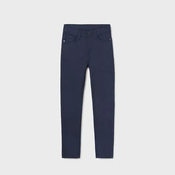 5 POCKETS NAVY BLUE TWILL TROUSER FOR BOYS