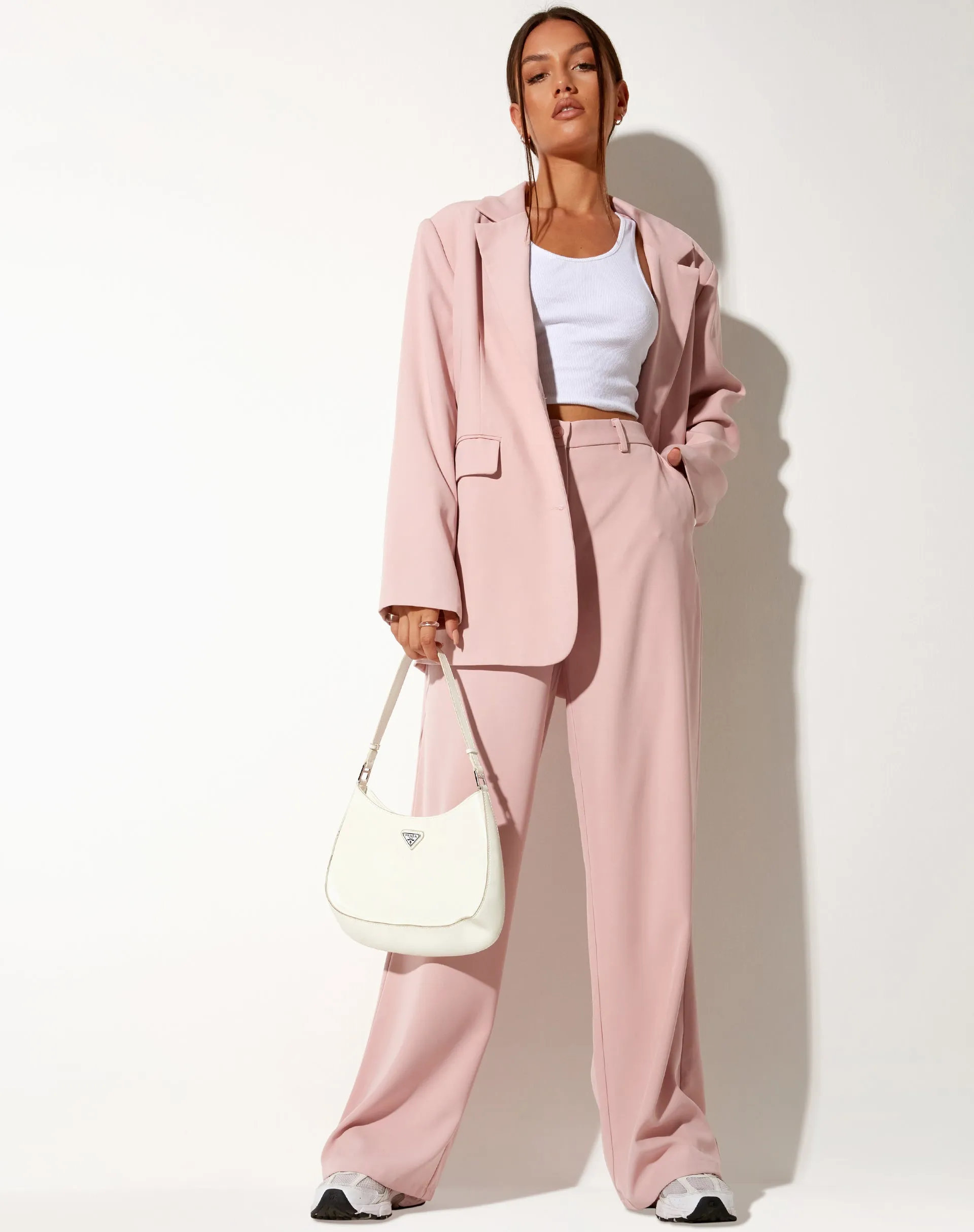 Abba Trouser in Soft Pink