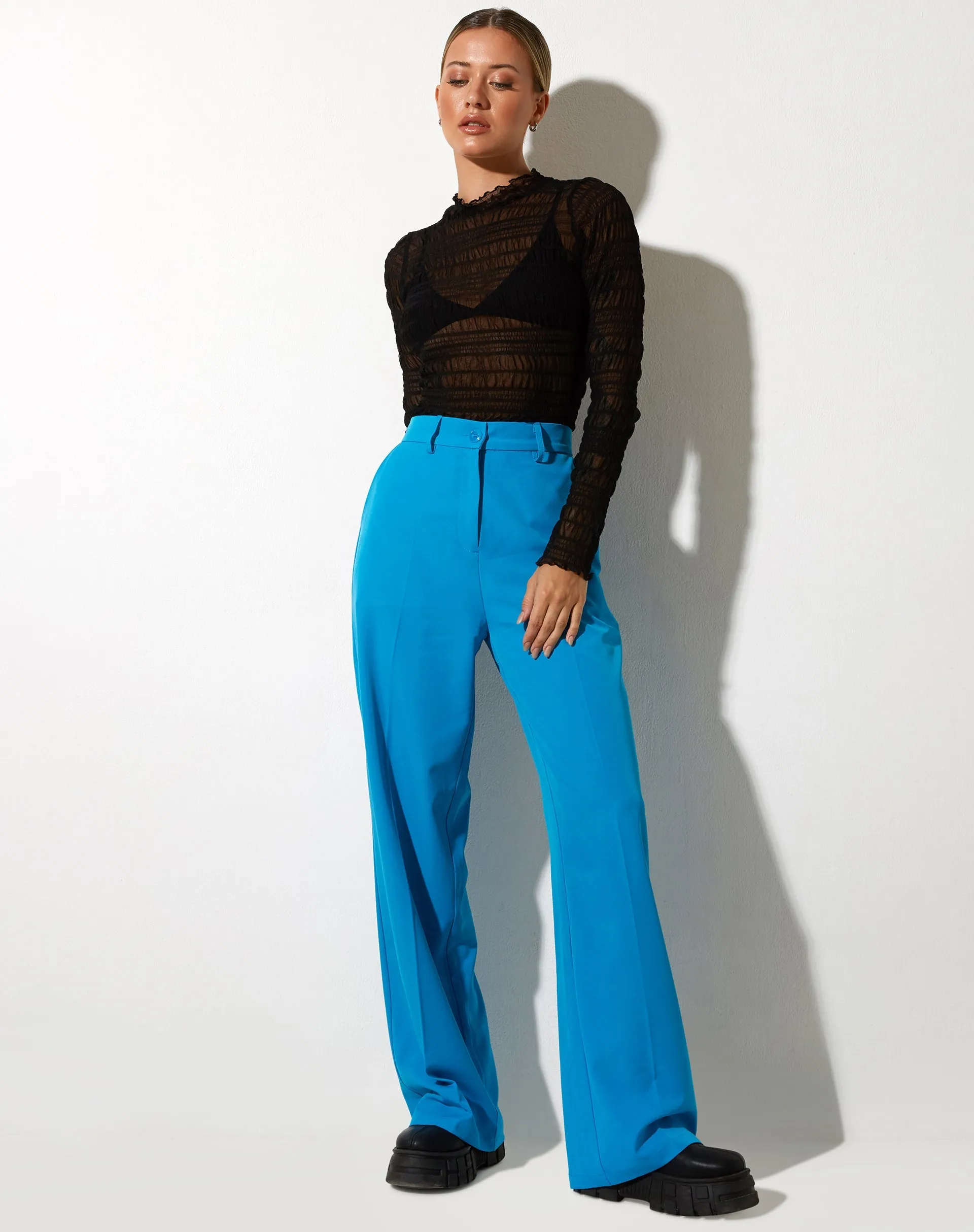 Abba Trouser in Tailoring Blue