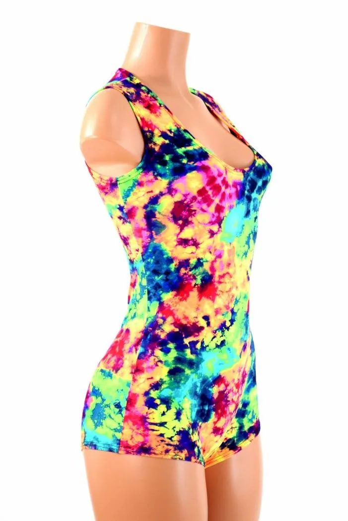 Acid Splash Sleeveless Romper