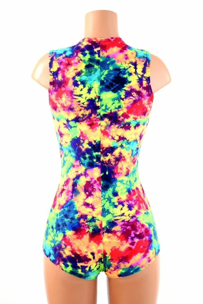 Acid Splash Sleeveless Romper