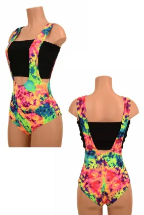 Acid Splash Suspender Romper