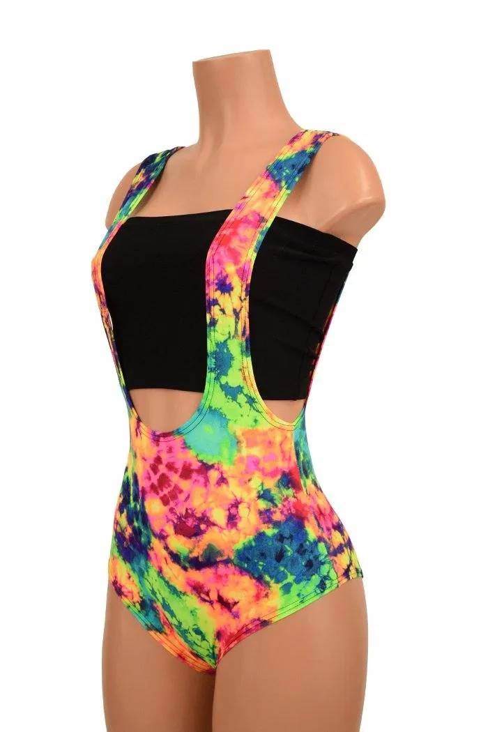 Acid Splash Suspender Romper