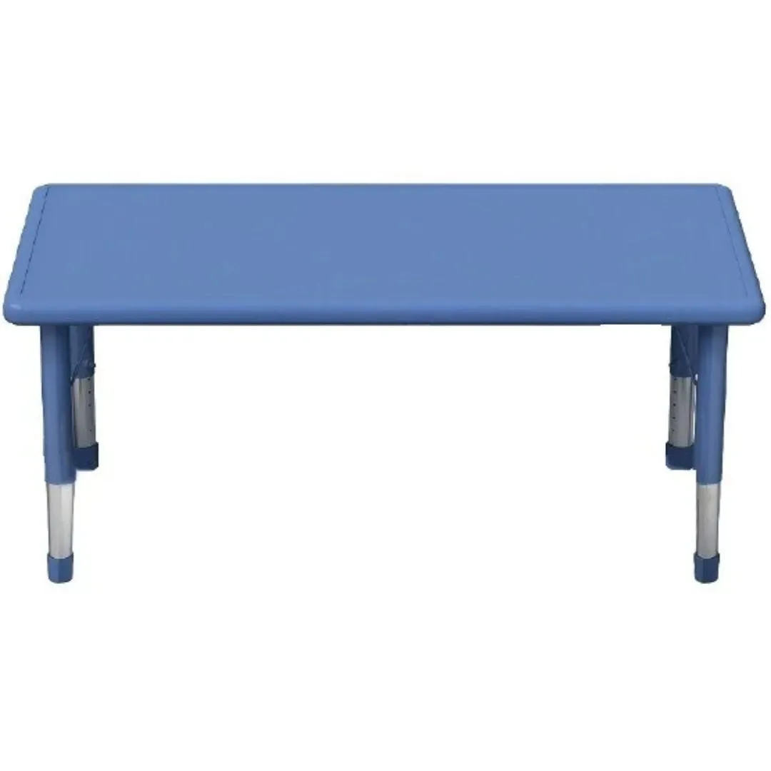 Adjustable Rectangular Polyethylene Table All Colours and Heights