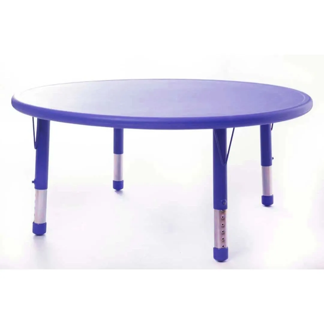 Adjustable Round Poly Table All Colours & Heights