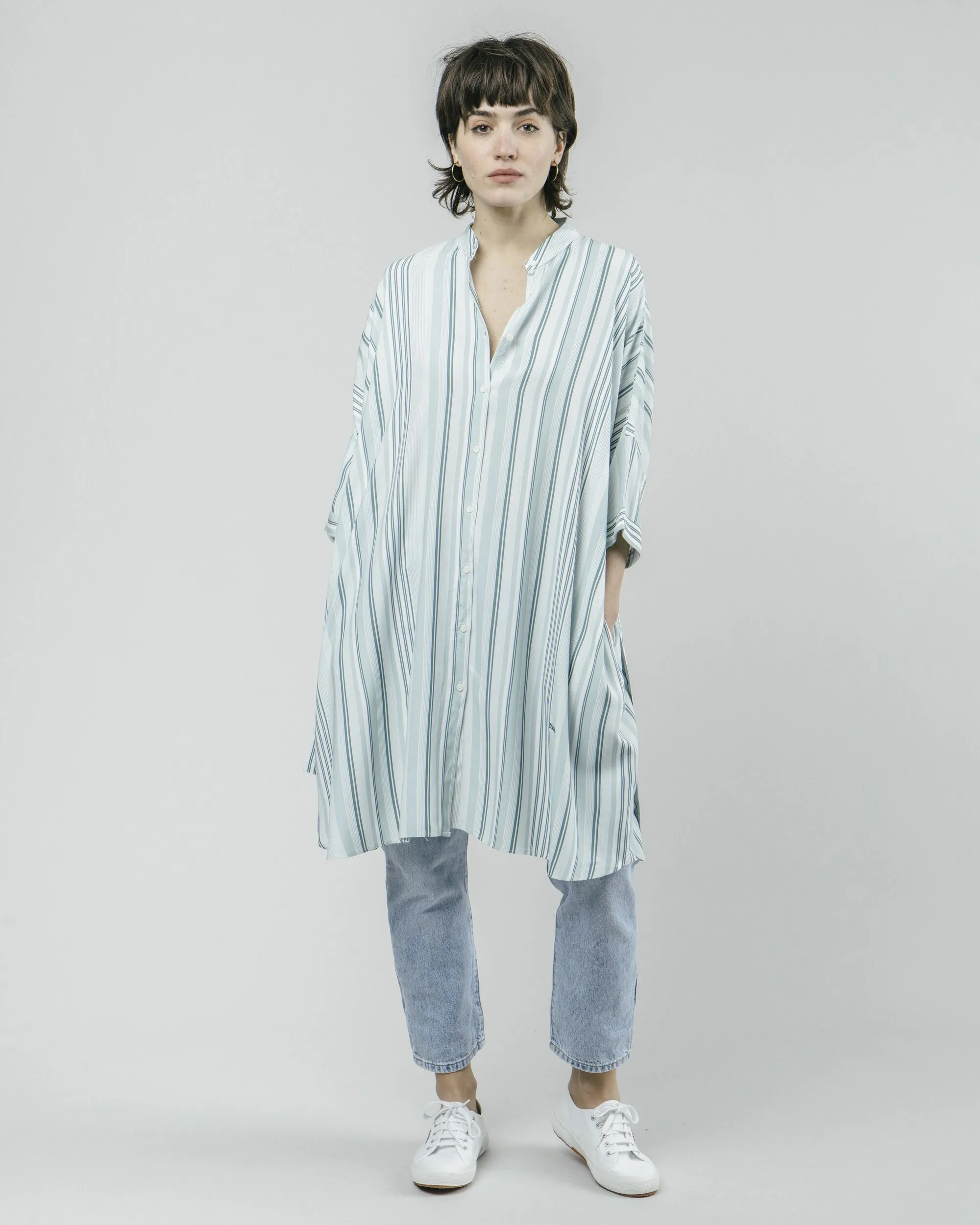 Aqua Promenade Oversized Dress