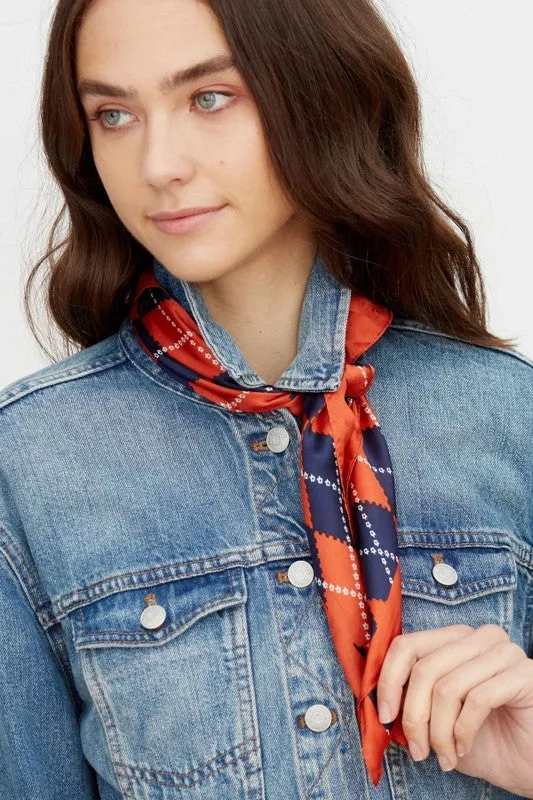 Argyle Star Print Fashion Scarf