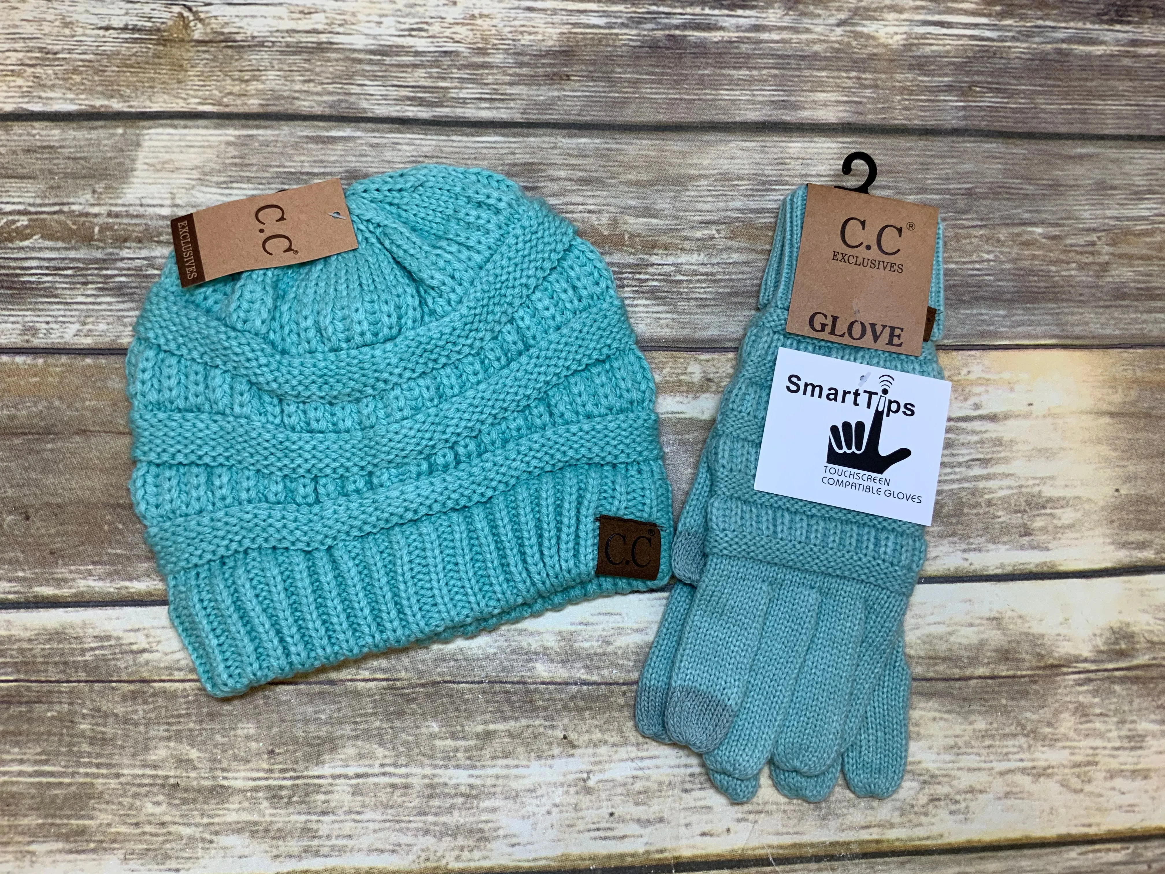 Authentic CC Adult Cable Knit Collection (sold Separately) Hats, Gloves and Scarf