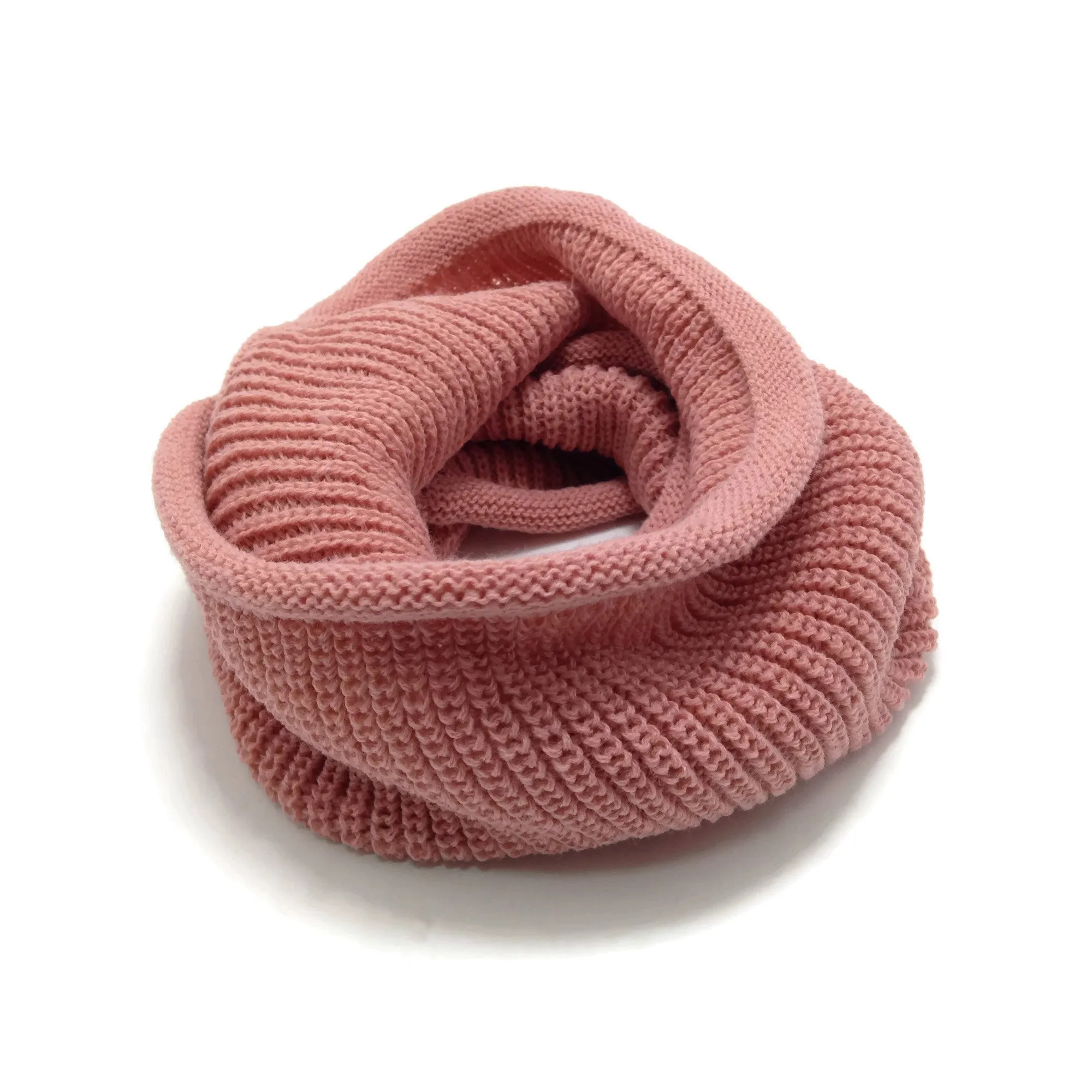 Baby Knit Infinity Scarf Toddler Neck Warmer | Navy