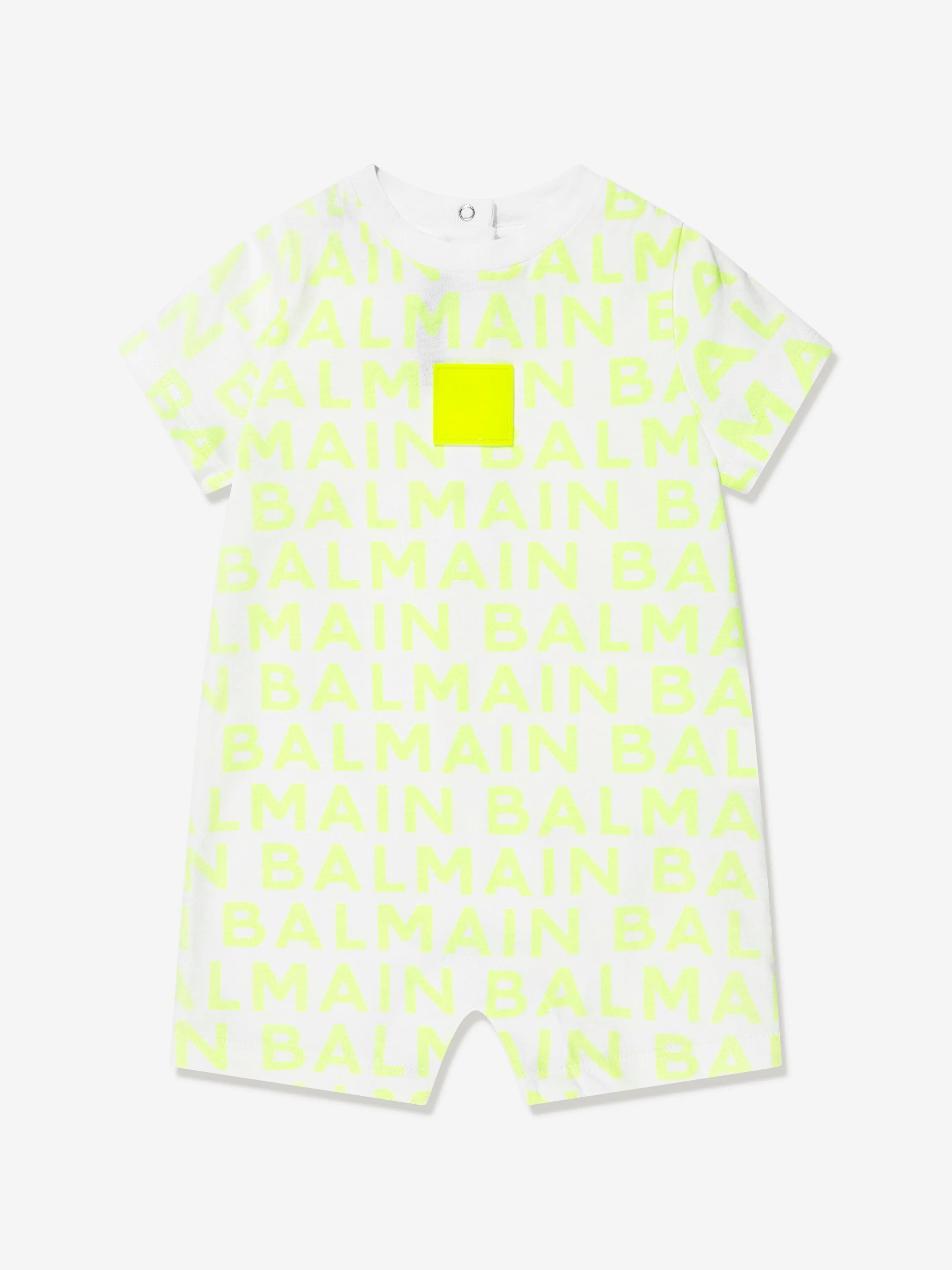 Balmain Baby Boys Romper And Hat Gift Set in White