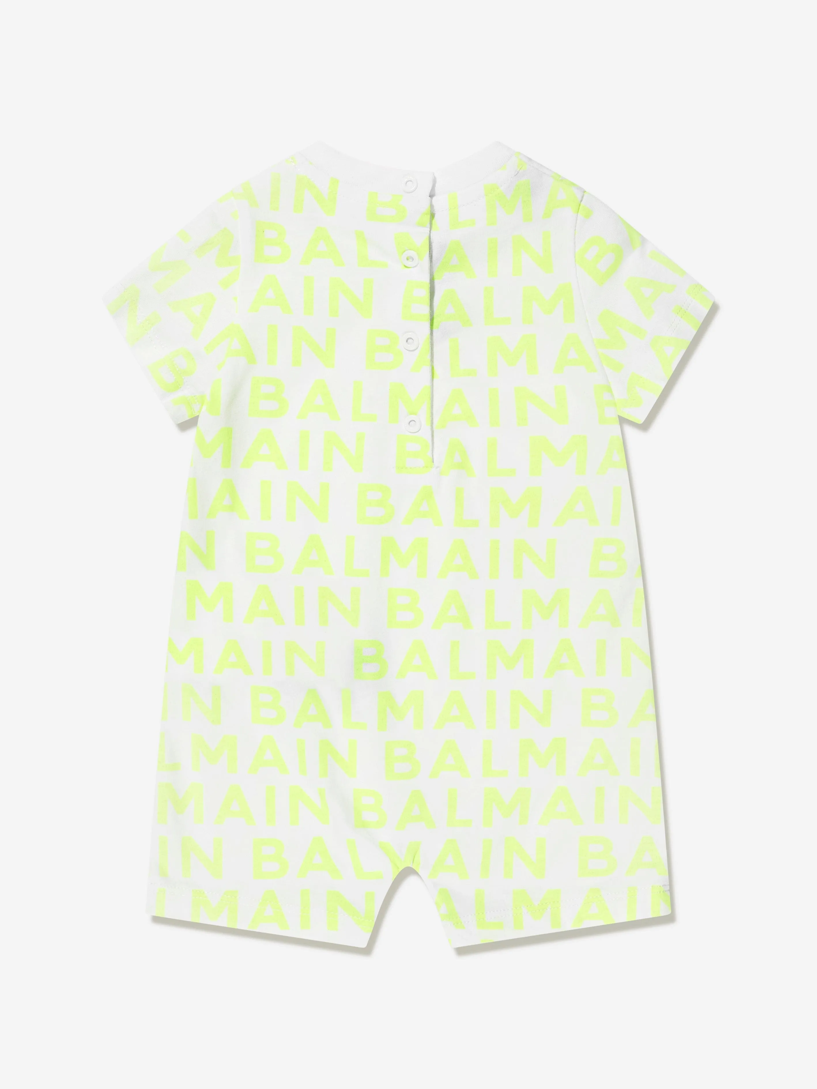 Balmain Baby Boys Romper And Hat Gift Set in White