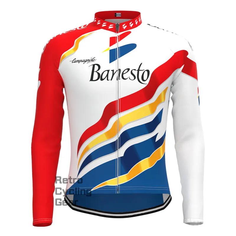 Banesto colourful Retro Long Sleeve Cycling Kit