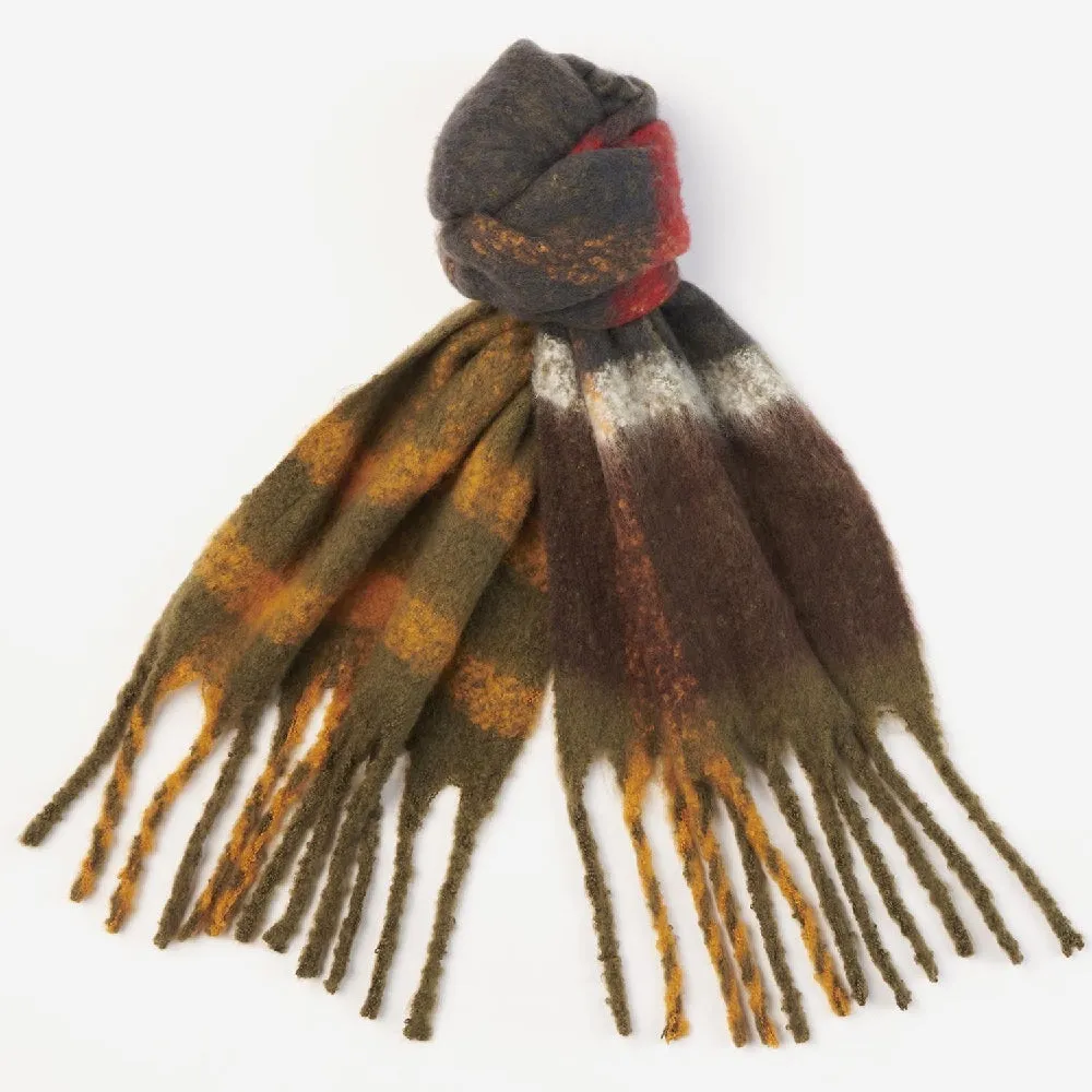 Barbour Isla Tartan Boucke Scarf In Classic Tartan