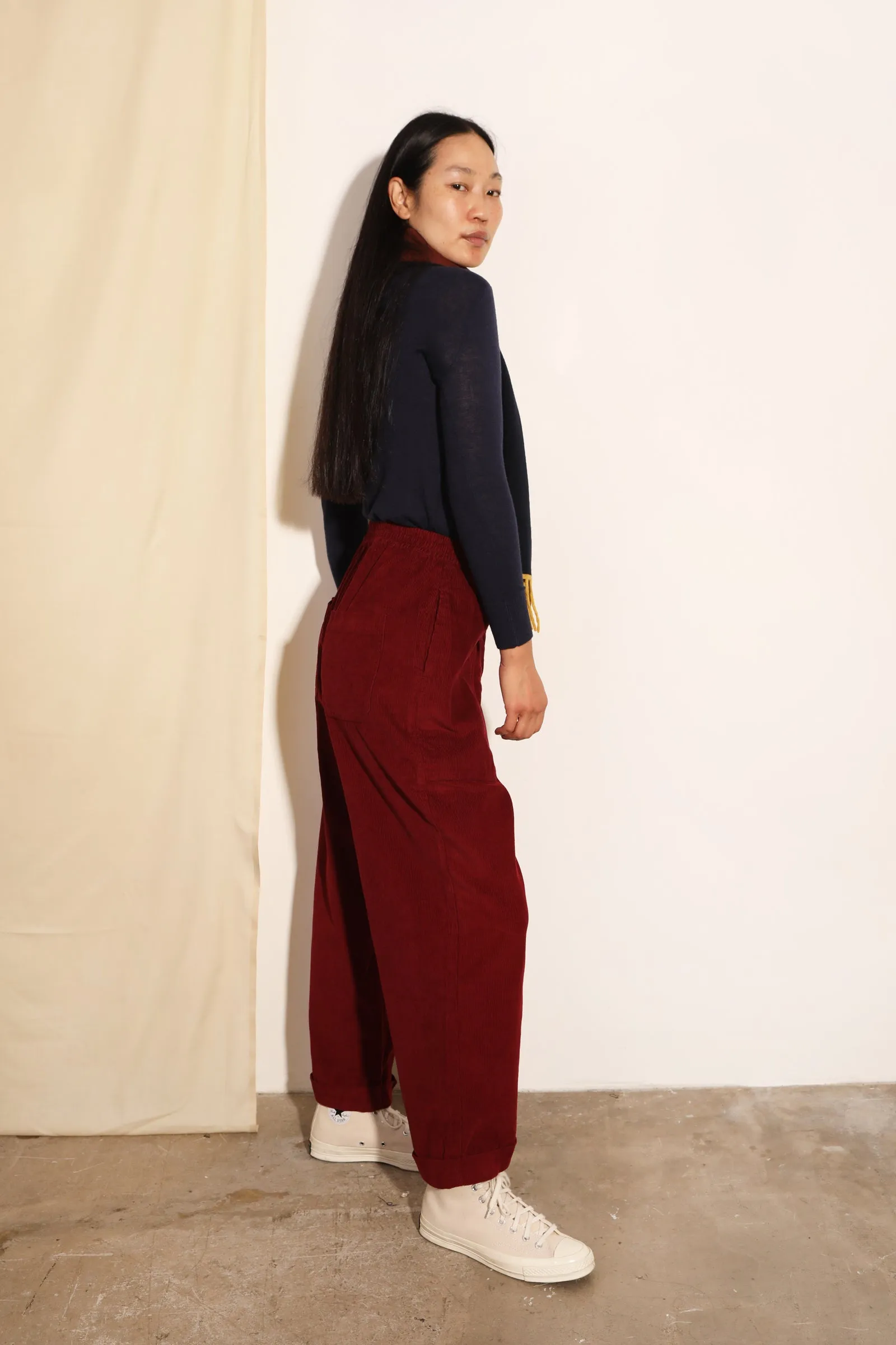 Beckett Trouser Burgundy