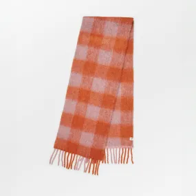 Becksöndergaard Orange Check Mincho Scarf