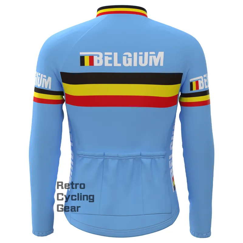 BELGIUM Retro Long Sleeve Cycling Kit