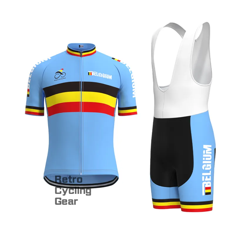 BELGIUM Retro Long Sleeve Cycling Kit