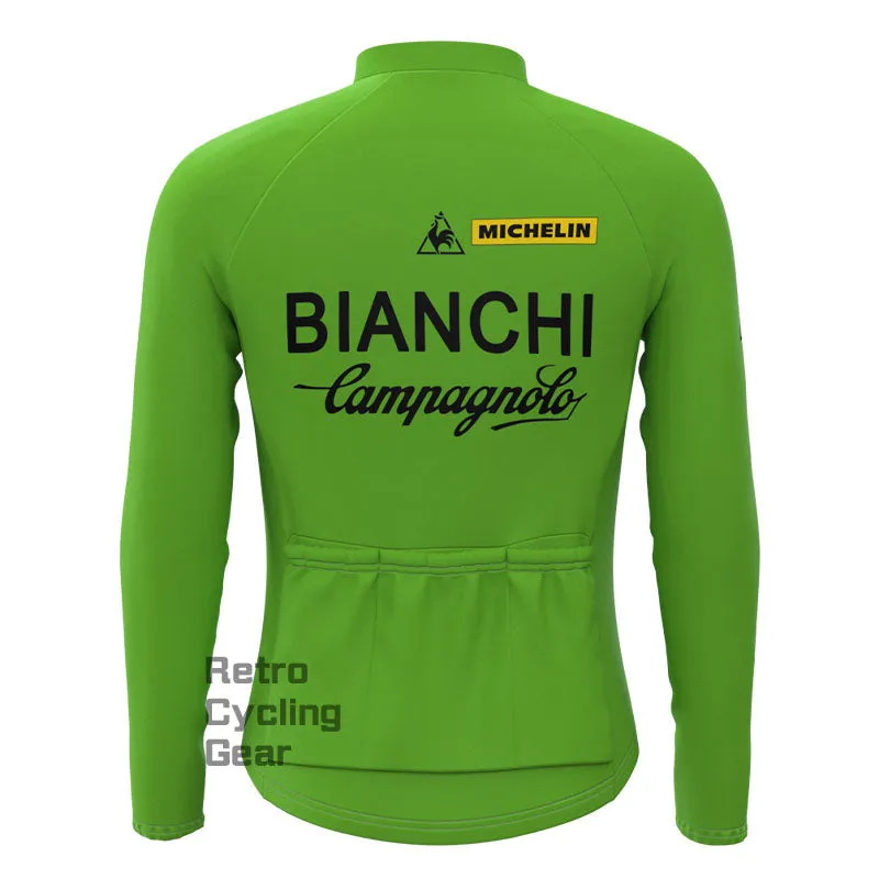 Bianchi Green Retro Long Sleeve Cycling Kit