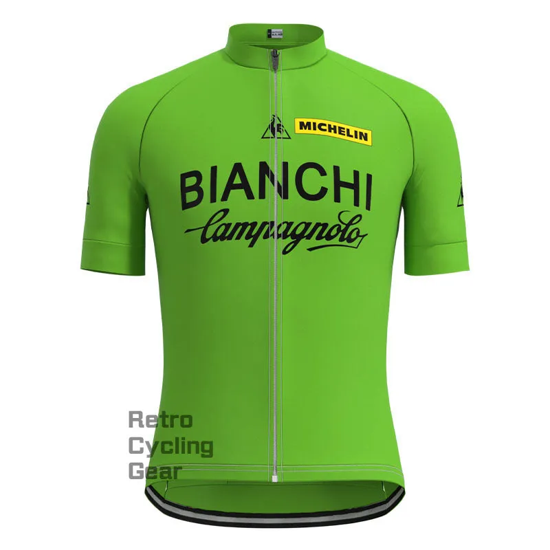 Bianchi Green Retro Long Sleeve Cycling Kit