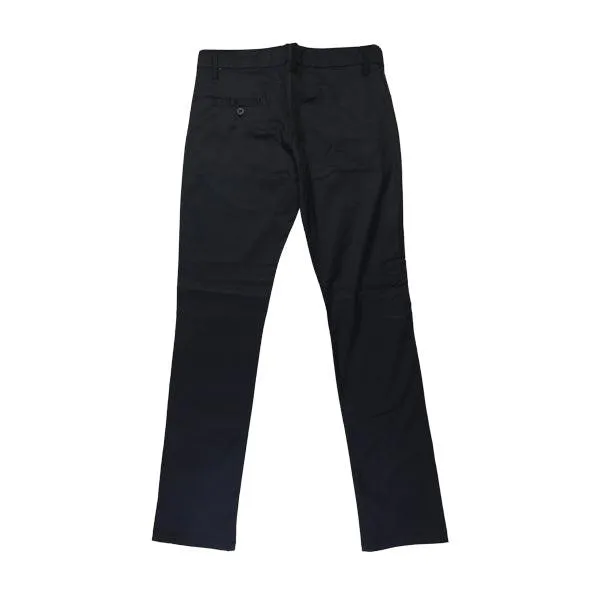 BLACK BASIC LONG TROUSERS