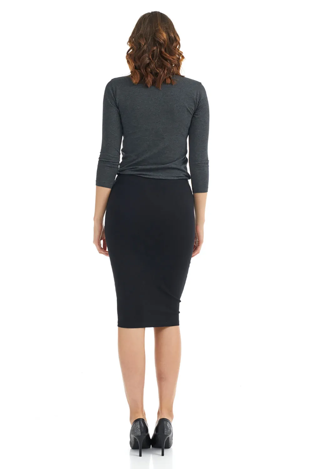 Black Office Pencil Skirt for Women 'Houston'