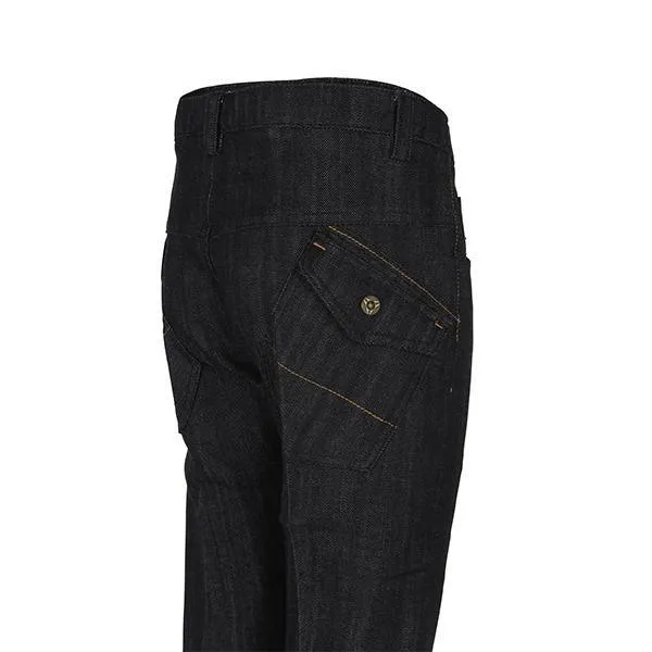 BOYS BLACK DENIM TROUSER