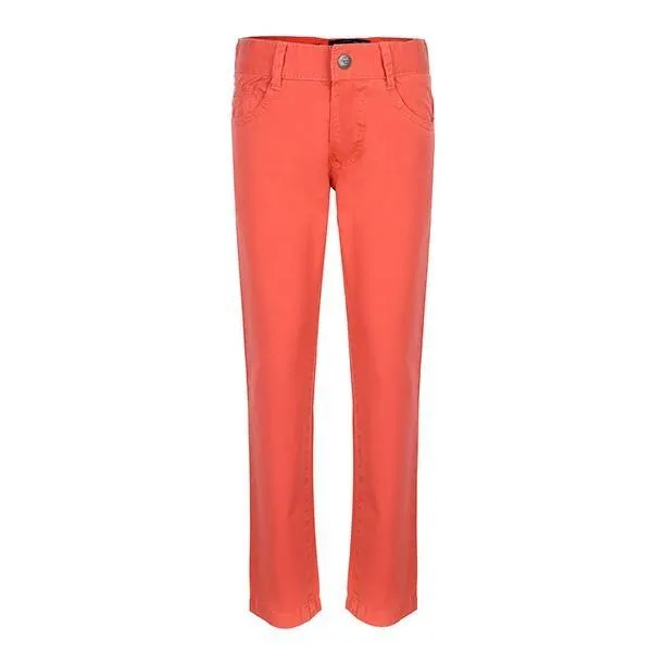 BOYS CORAL TWILL TROUSERS -  RED