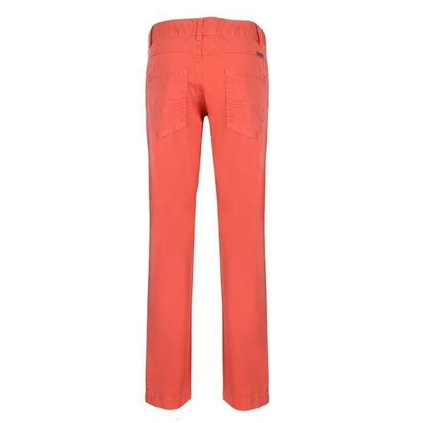 BOYS CORAL TWILL TROUSERS -  RED