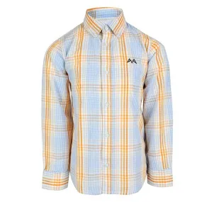 BOYS LONG SLEEVE CHECK SHIRT - MULTICOLOUR