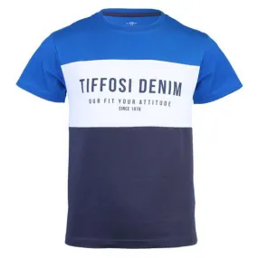 BOYS SHORT-SLEEVE BLOCK TSHIRT - BLUE