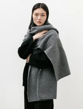 Brea Oversized Felted Scarf Derby Grey