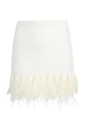 Briana Feather Mini Skirt