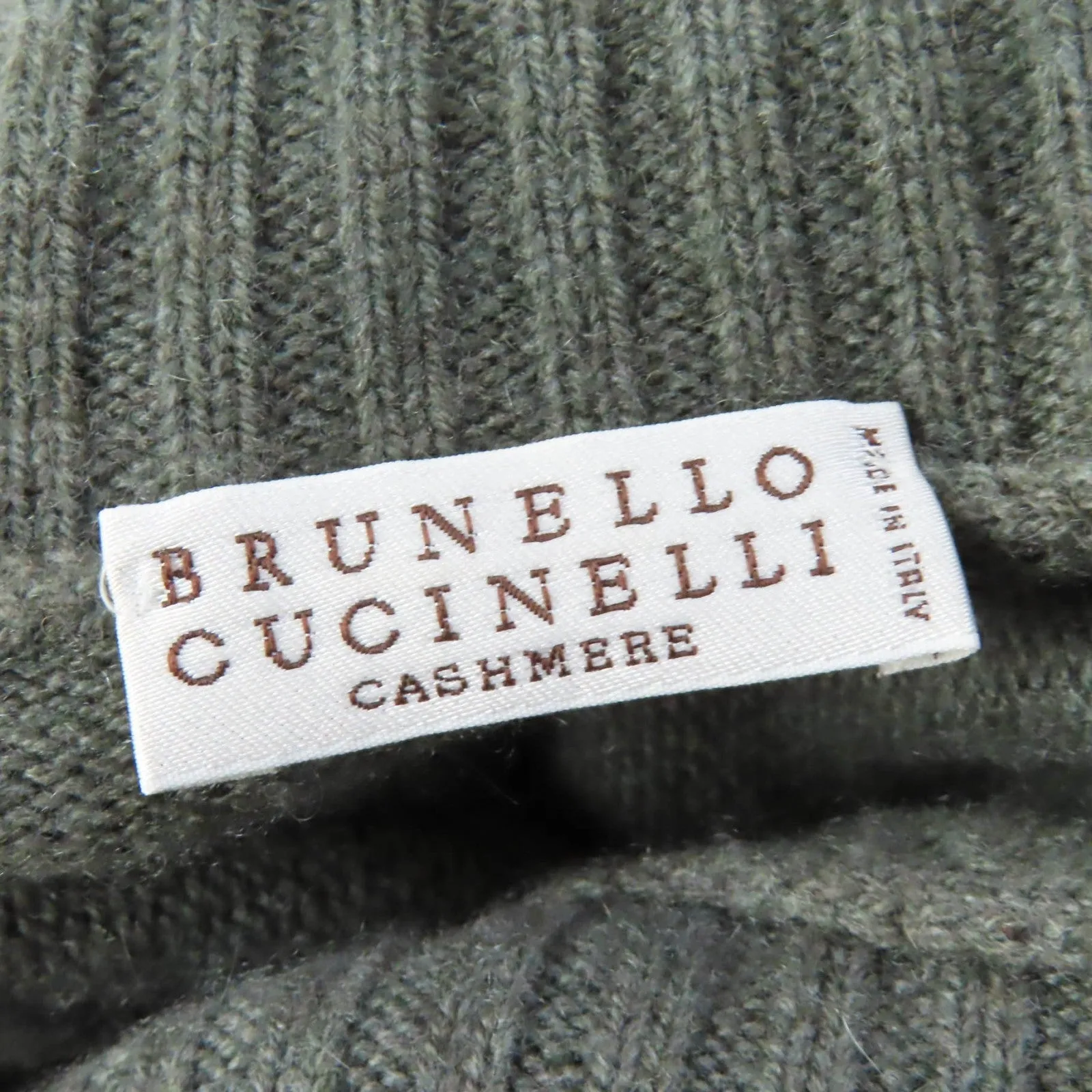 Brunello Cucinelli Cashmere High Neck Knit Dress