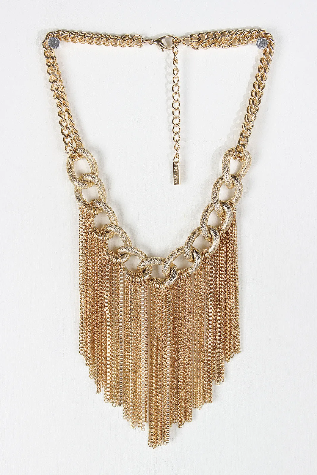 Chain Fringe Statement Necklace