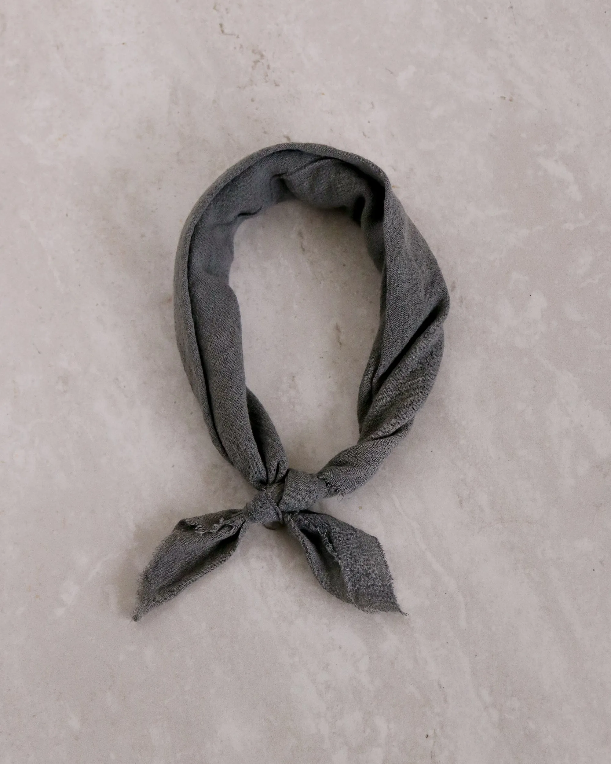 Charcoal Cotton Plant Dyed Bandana