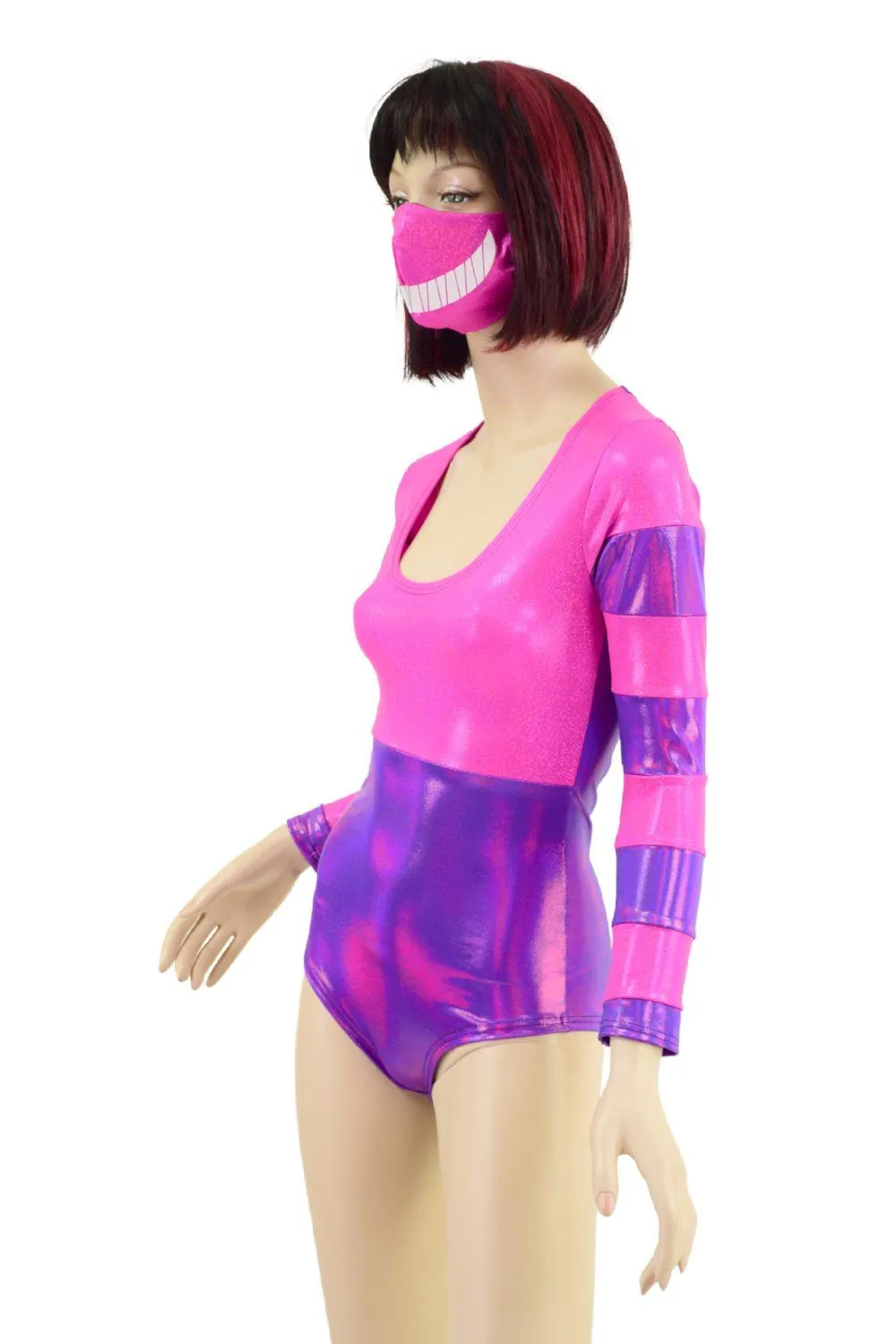 Cheshire Cat Romper and Mask Set