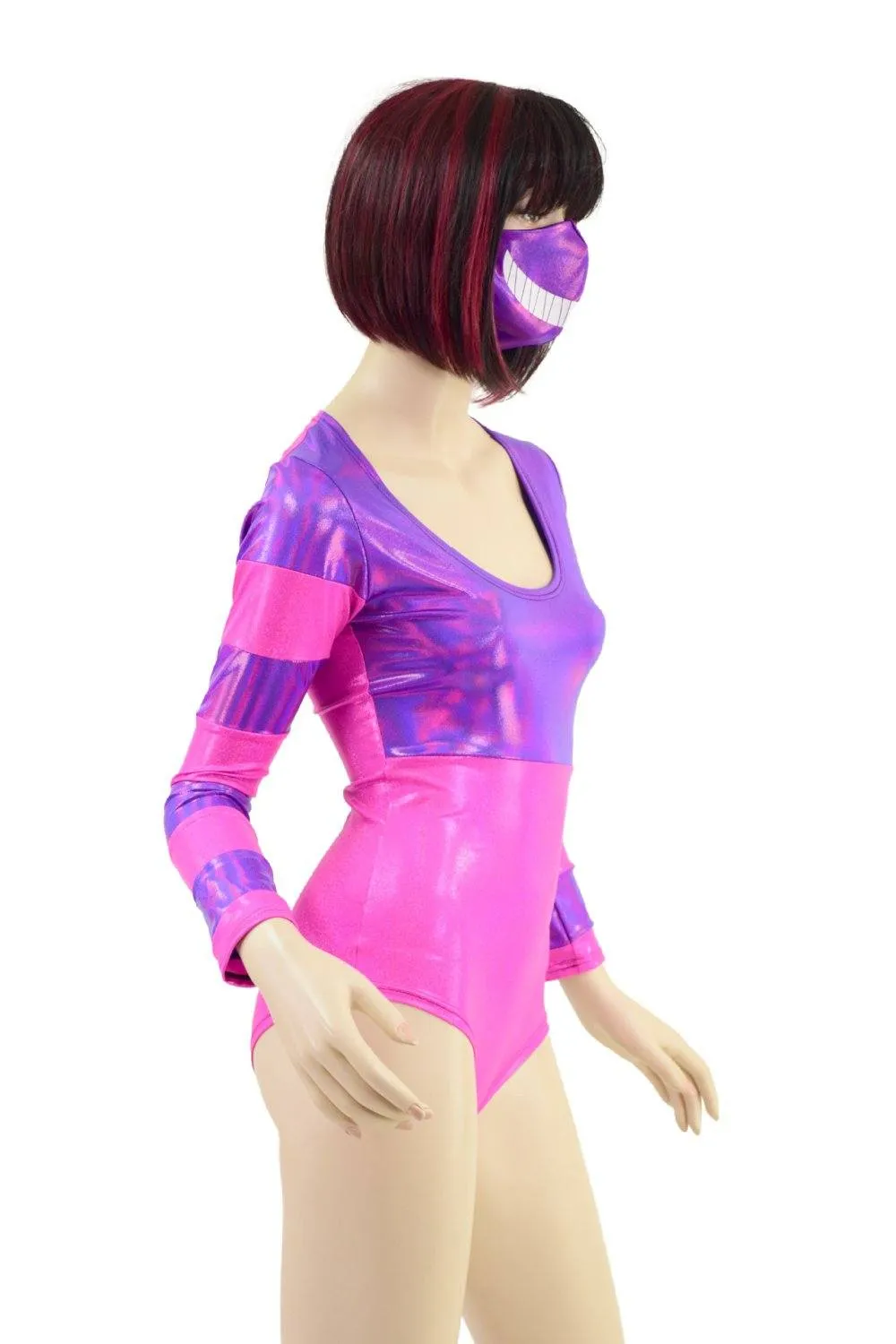 Cheshire Cat Romper and Mask Set