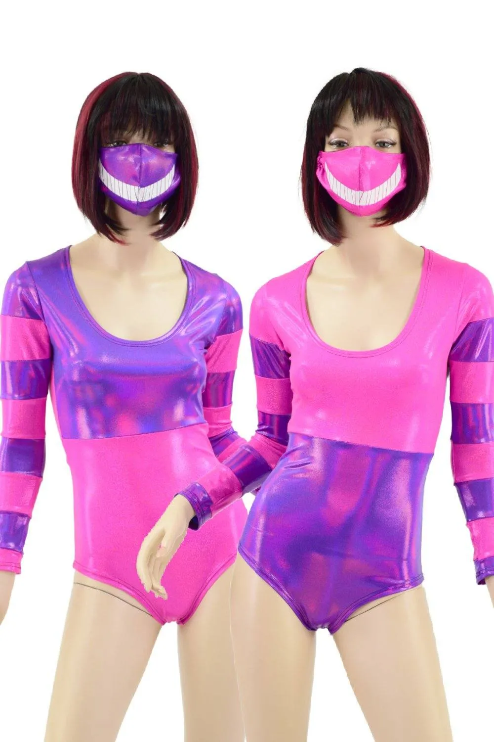 Cheshire Cat Romper and Mask Set