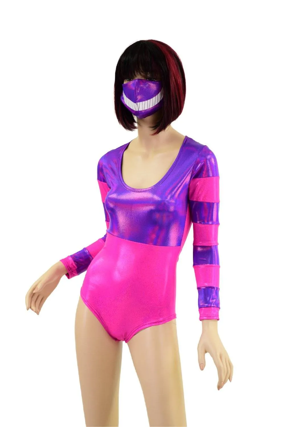 Cheshire Cat Romper and Mask Set