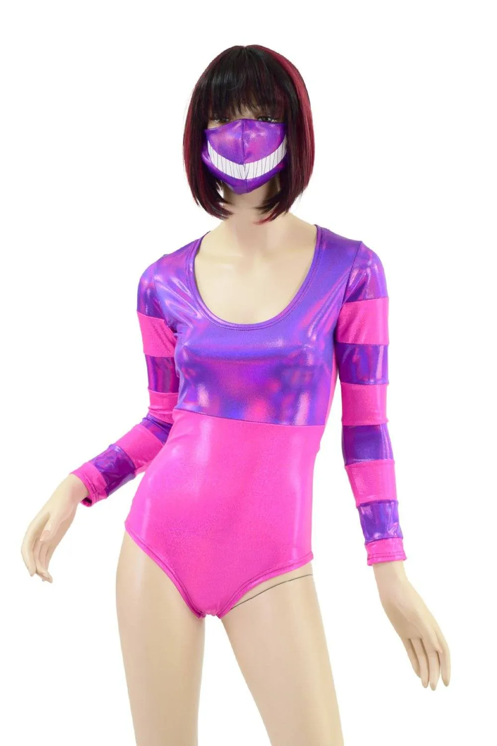 Cheshire Cat Romper and Mask Set