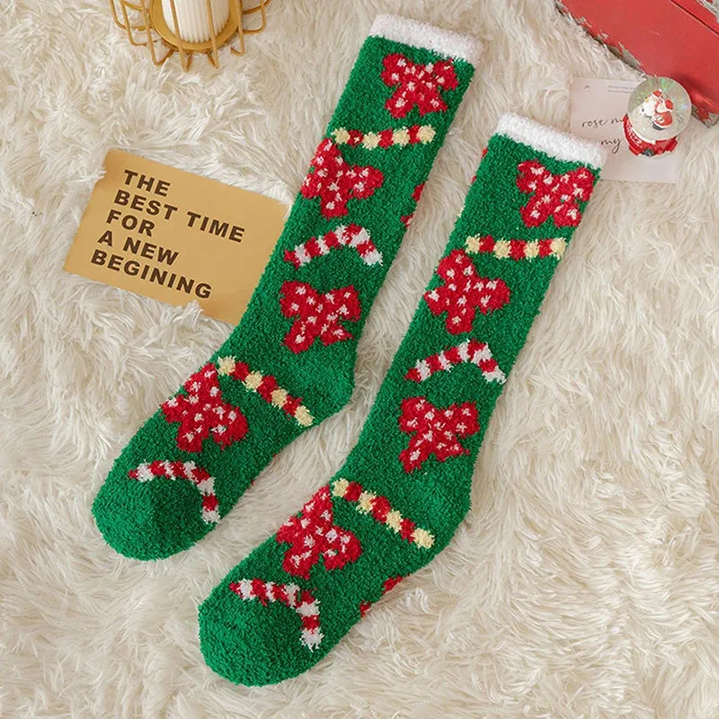 🎅Christmas Sale🎄 New Coral Velvet Calf Socks Christmas Stockings