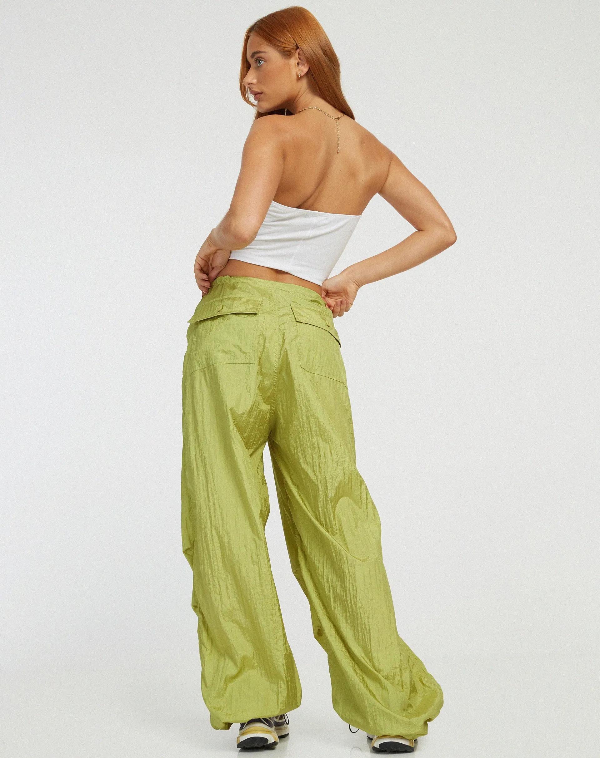 Chute Trouser in Pear Green