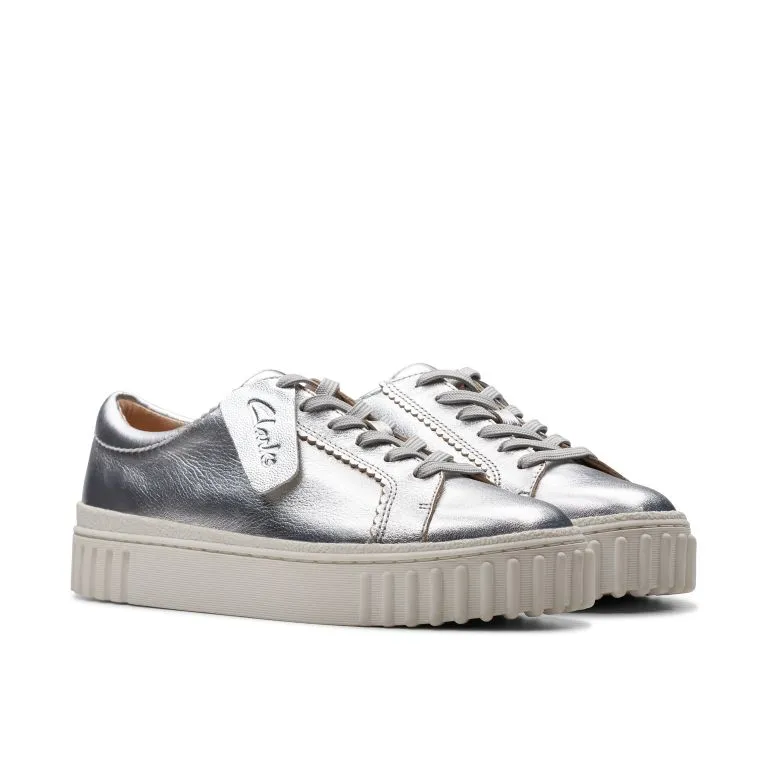 Clarks Mayhill Walk Silver Metallic