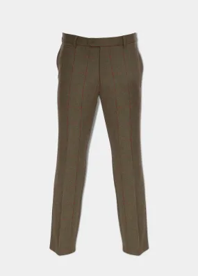 Combrook Men's Tweed Trousers In Sage - Regular Fit