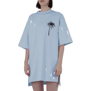 Comme Des Fuckdown Light Blue Cotton Women Dress