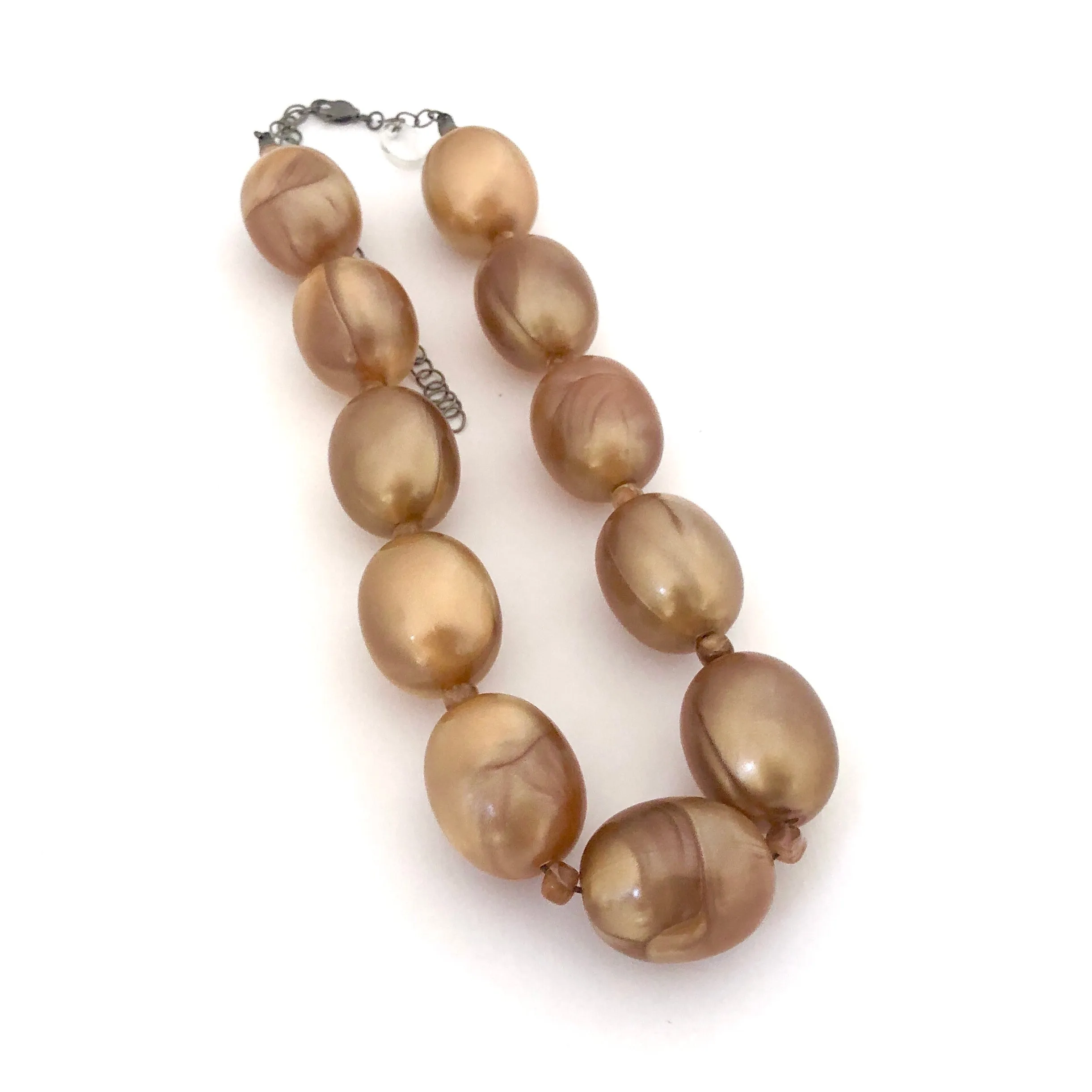 Copper Marbled Aura Glow Marco Necklace *