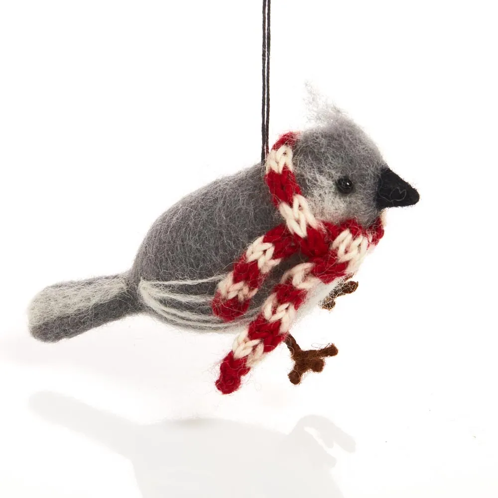 Cozy Titmouse Ornament, Nepal